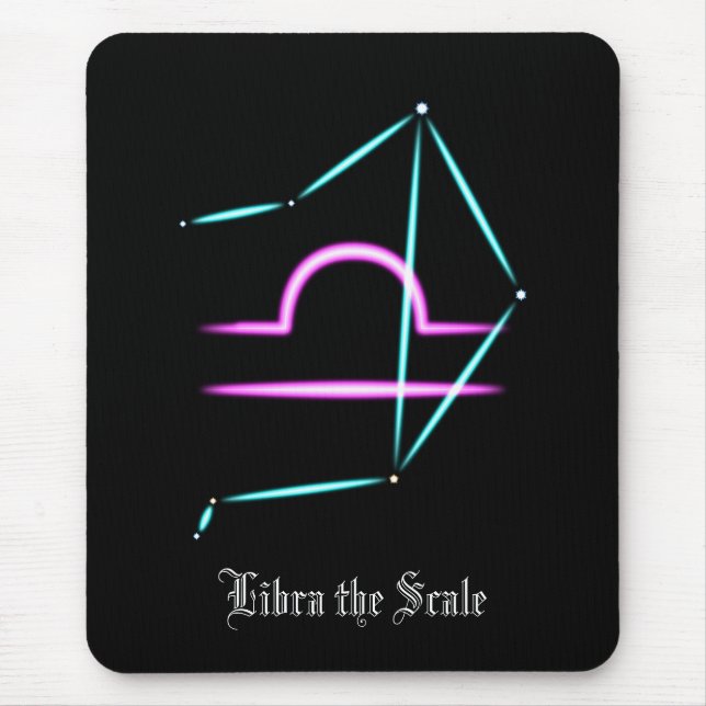 Zodiac Constellation Libra Mouse Pad (Front)