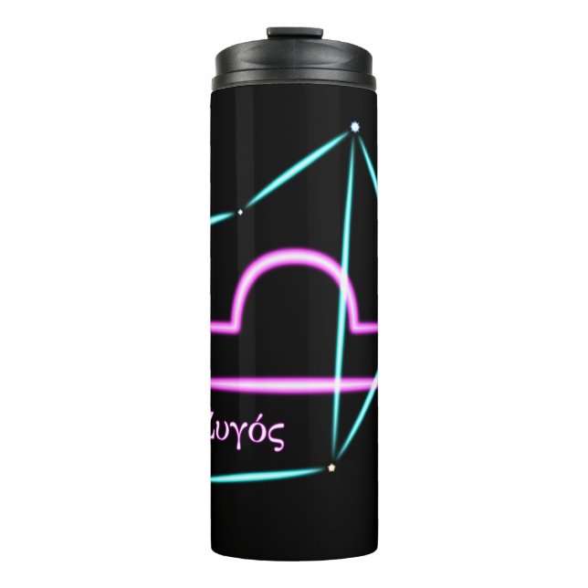 Zodiac Constellation Libra Thermal Tumbler (Front)