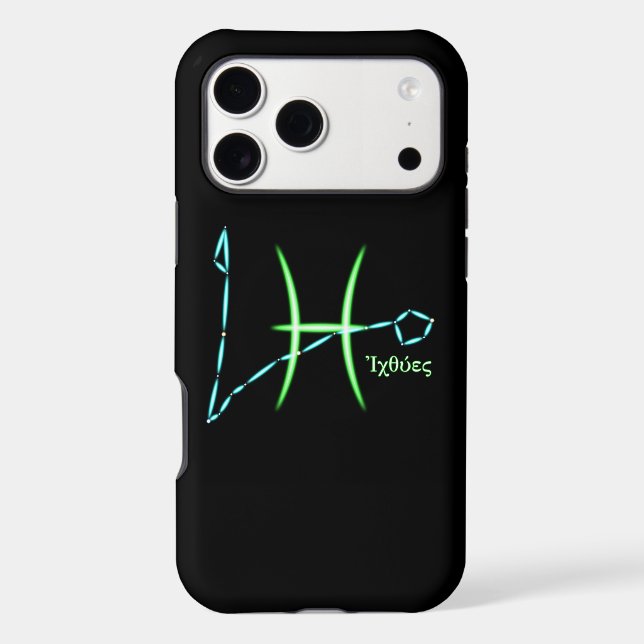 Zodiac Constellation Pisces Case-Mate iPhone Case (Back)