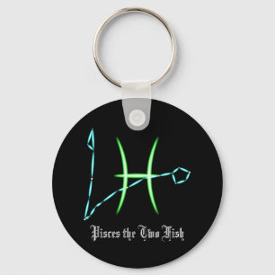 Zodiac Constellation Pisces Keychain