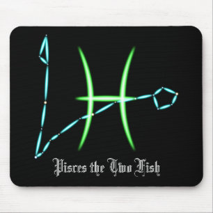 Zodiac Constellation Pisces Mouse Pad