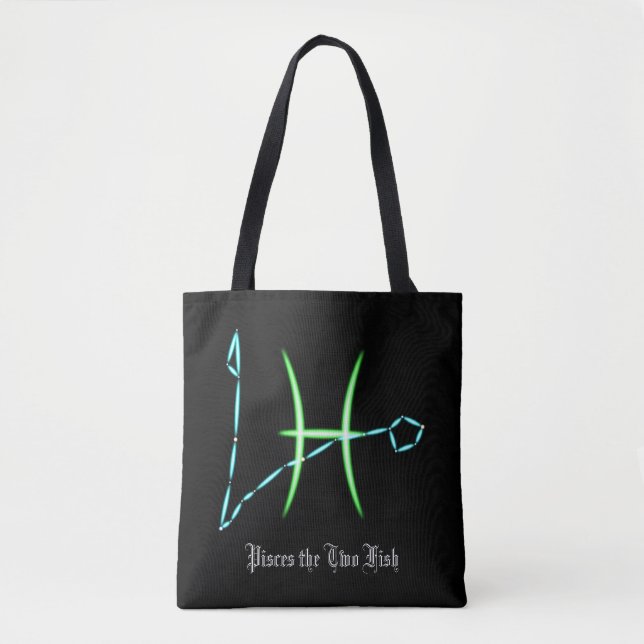 Zodiac Constellation Pisces Tote Bag (Front)