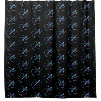 Zodiac Constellation Sagittarius Shower Curtain