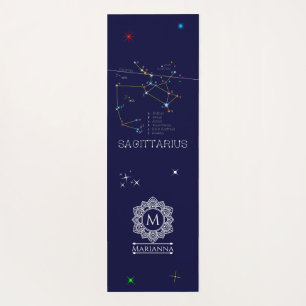 Zodiac Constellation Sagittarius Yoga Mat