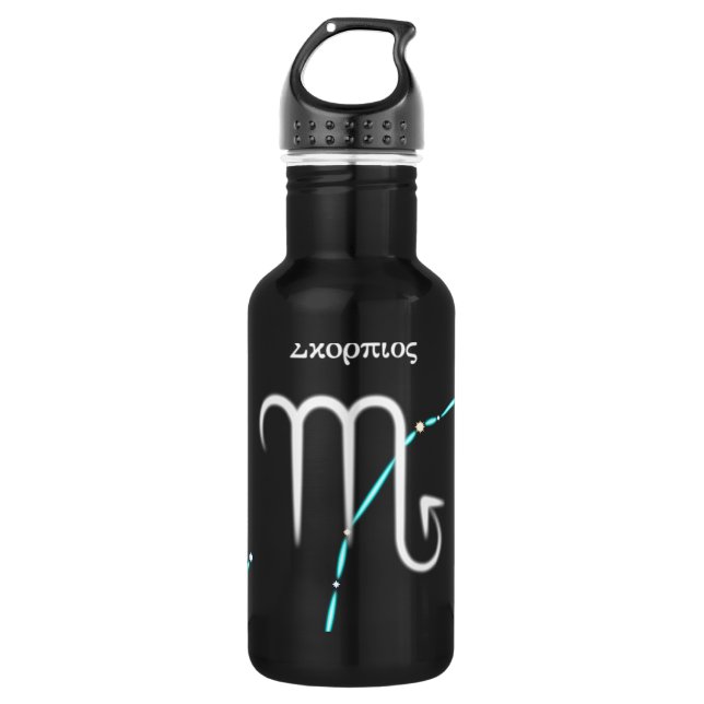 Zodiac Constellation Scorpio 532 Ml Water Bottle (Front)