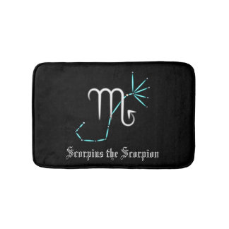 Zodiac Constellation Scorpio Bath Mat