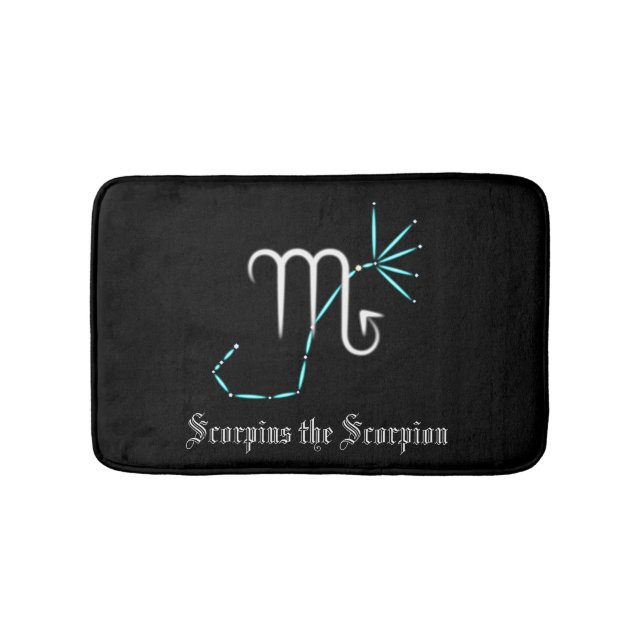 Zodiac Constellation Scorpio Bath Mat (Front)