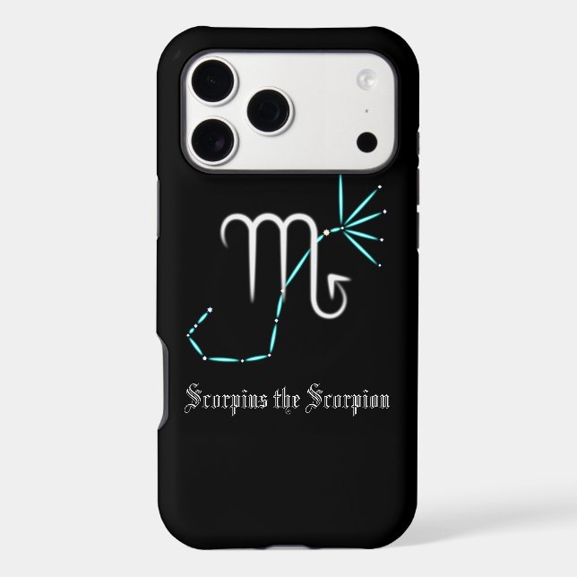 Zodiac Constellation Scorpio Case-Mate iPhone Case (Back)