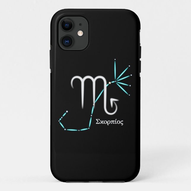 Zodiac Constellation Scorpio Case-Mate iPhone Case (Back)