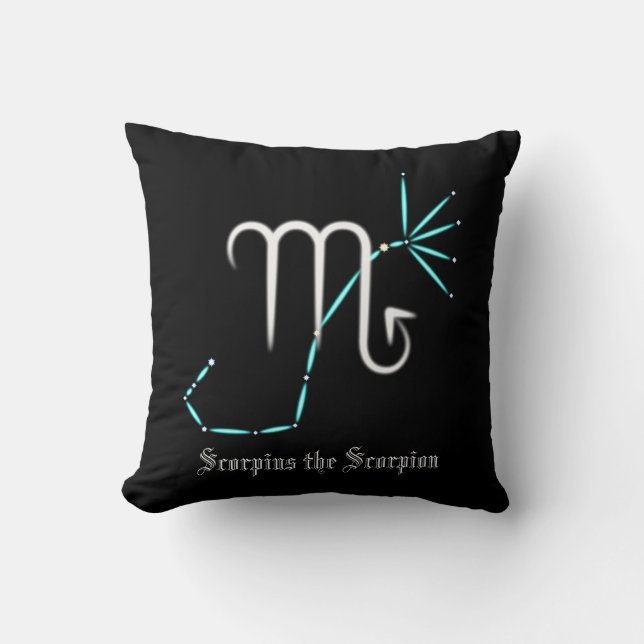 Zodiac Constellation Scorpio Cushion (Front)