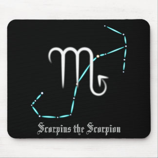Zodiac Constellation Scorpio Mouse Pad