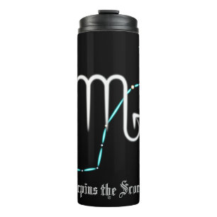 Zodiac Constellation Scorpio Thermal Tumbler