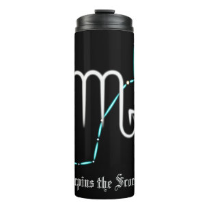 Zodiac Constellation Scorpio Thermal Tumbler