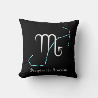 Zodiac Constellation Scorpio Throw Pillow