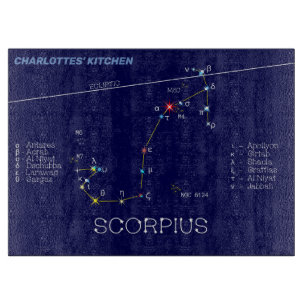 Zodiac Constellation Scorpius Cutting Board