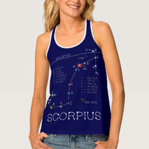 Zodiac Constellation Scorpius Tank Top