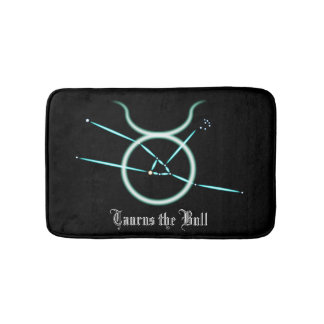 Zodiac Constellation Taurus Bath Mat