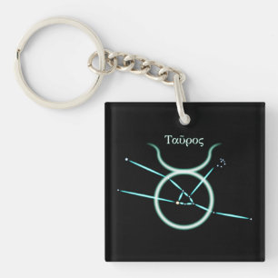 Zodiac Constellation Taurus Keychain