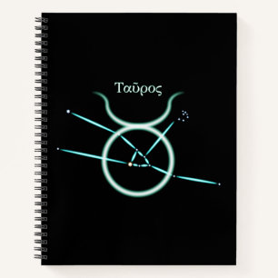 Zodiac Constellation Taurus Notebook