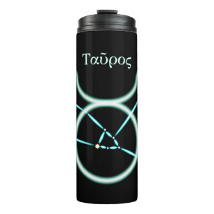 Zodiac Constellation Taurus Thermal Tumbler
