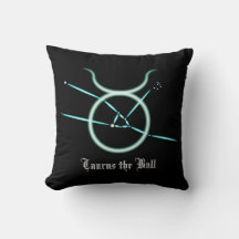 Zodiac Constellation Taurus Throw Pillow