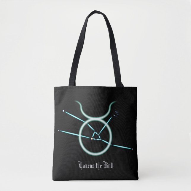 Zodiac Constellation Taurus Tote Bag (Front)