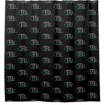 Zodiac Constellation Virgo Shower Curtain