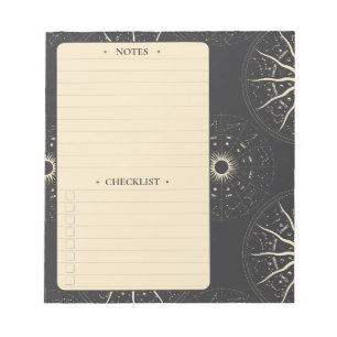 Zodiac   Daily Notes and Checklist Notepad