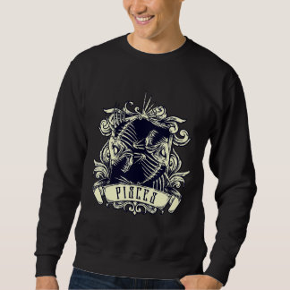 Zodiac Evil 2 Fish Skeleton Occult Sweatshirt