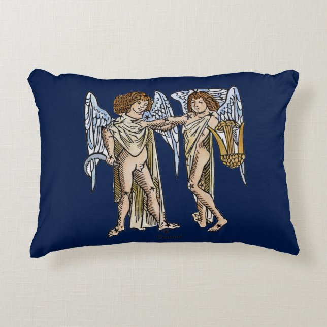 Zodiac: Gemini, 1482 Decorative Cushion (Front)
