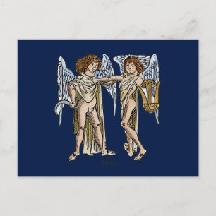 Zodiac: Gemini, 1482 Postcard