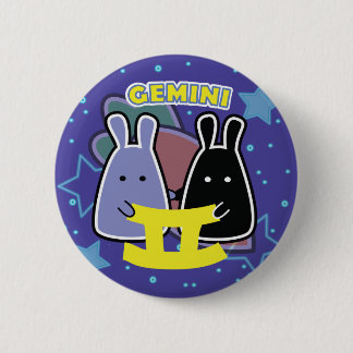 ZODIAC - GEMINI 6 CM ROUND BADGE