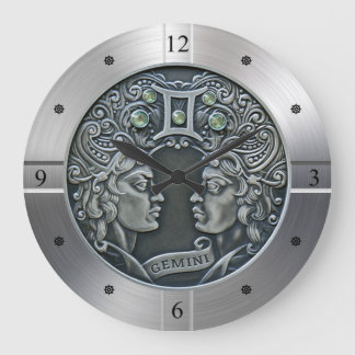 Zodiac ~ Gemini ~ Celestial ~ Western Astrology ~ Large Clock
