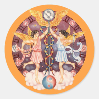 Zodiac Gemini - Customise it! Classic Round Sticker