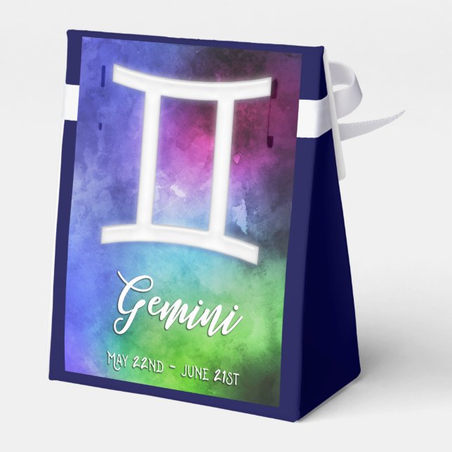 Zodiac : Gemini Dates Favour Box (Back Side)