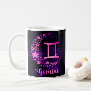 Zodiac Gemini Design Coffee Mug Cup