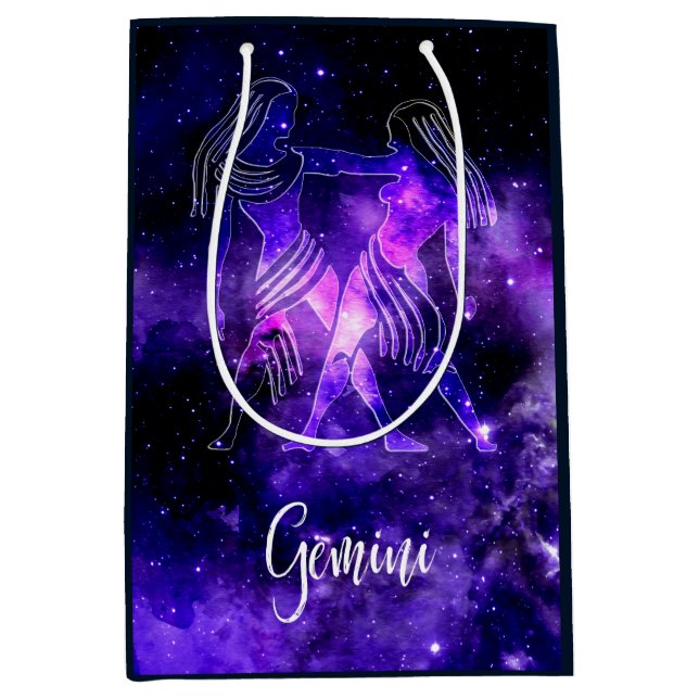 Zodiac : Gemini Medium Gift Bag (Front)