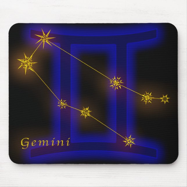 Zodiac - Gemini Mouse Mat (Front)