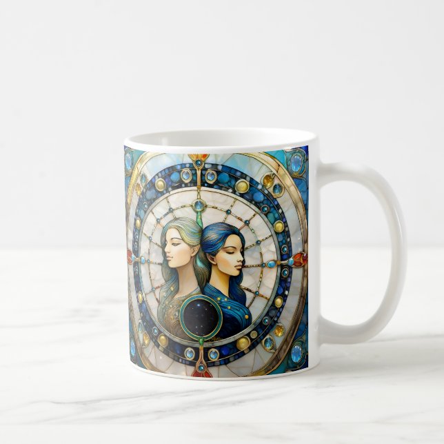 Zodiac - Gemini The Twins Coffee Mug (Right)