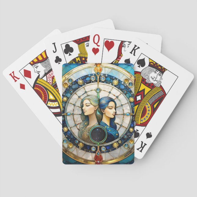 Zodiac - Gemini The Twins Playing Cards (Back)