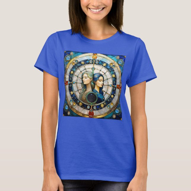 Zodiac - Gemini The Twins T-Shirt (Front)