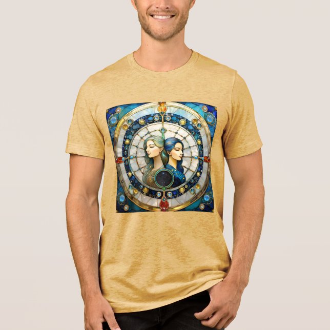 Zodiac - Gemini The Twins Tri-Blend Shirt (Front)