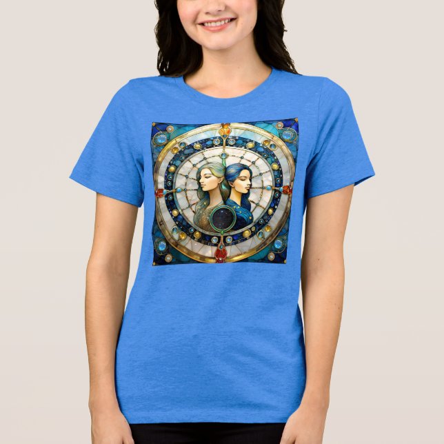Zodiac - Gemini The Twins Tri-Blend Shirt (Front)