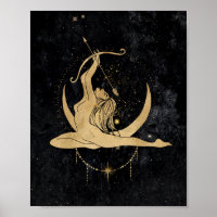 Zodiac Goddess | Cosmic Gold Sagittarius Astrology