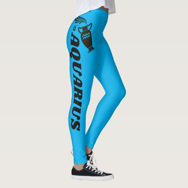 ZODIAC GRAPHIC AQUARIUS LEGGINGS (Right)