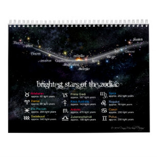 Zodiac Graphic Calendar