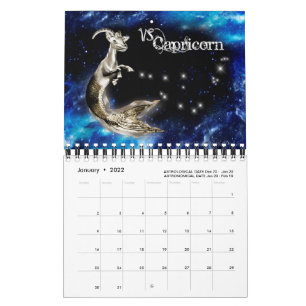 Zodiac Graphic Calendar
