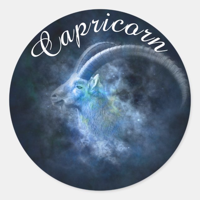 Zodiac Horoscope Astrology Sign Capricorn Sticker (Front)