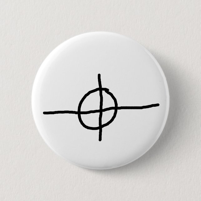 Zodiac Killer Cross Hair 6 Cm Round Badge (Front)