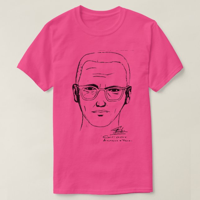 Zodiac Killer Mug Shot T-Shirt (Design Front)
